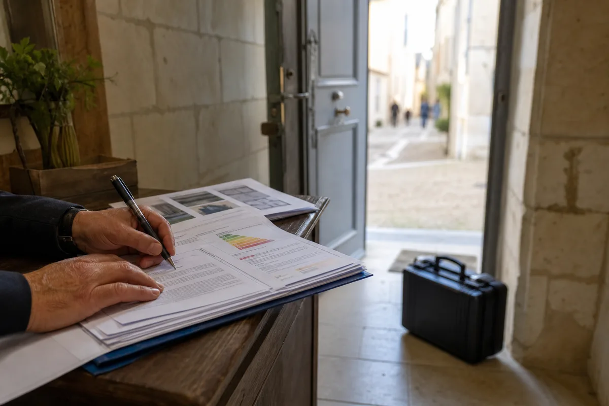 Signature d&rsquo;un compromis de vente avec les rapports annexés
